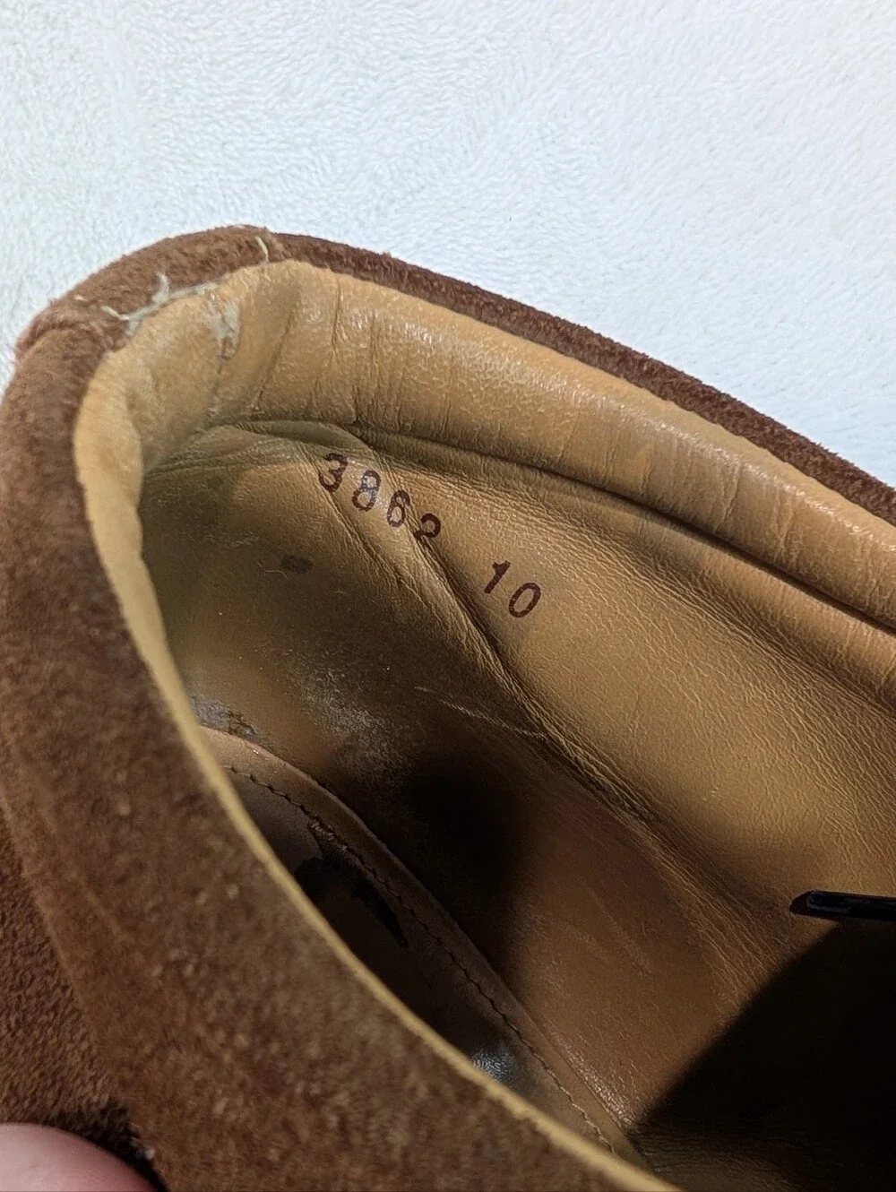 Gordon Rush Tan Suede Leather Chukka Boots Made in Italy Square Toe Men’s Sz 10